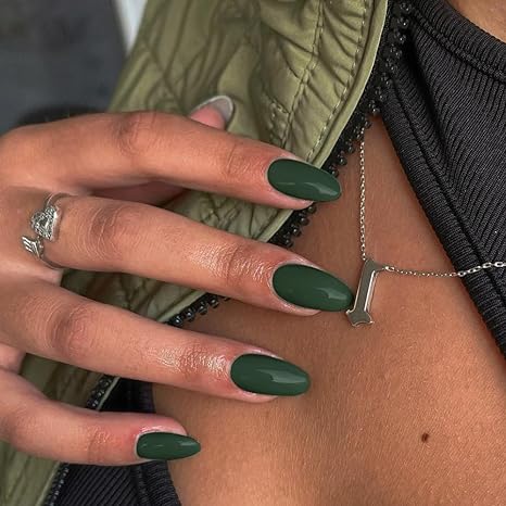 Earthy Green Nail Idea