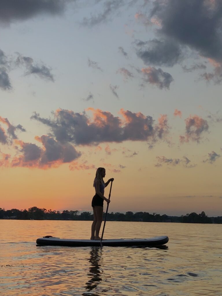 Sunset Paddle Boarding