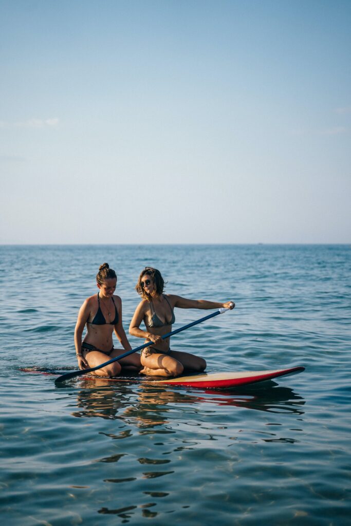 Paddle boarding